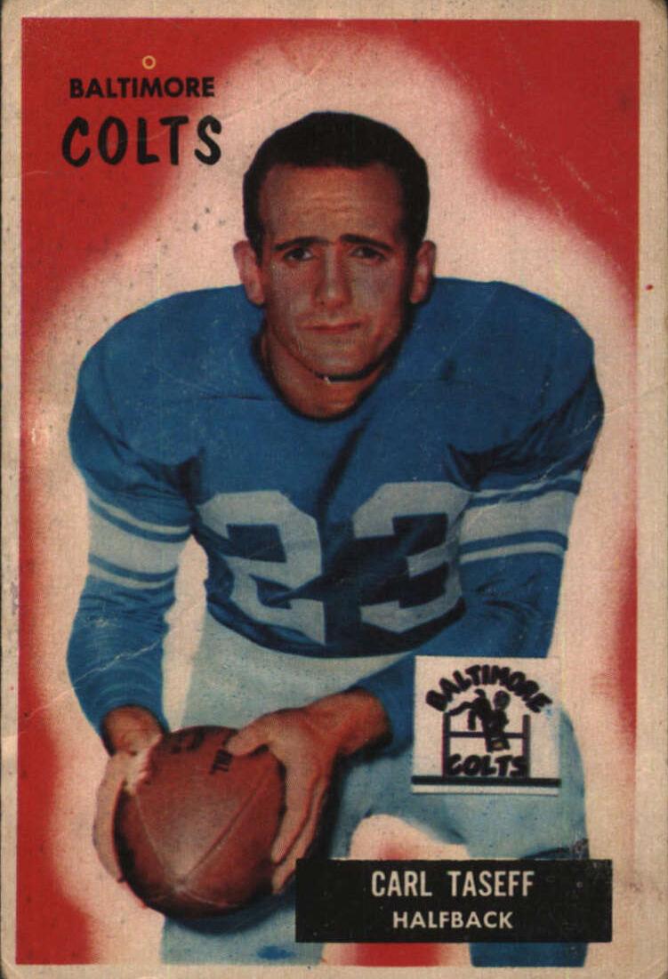 1955 Bowman Football Carl Taseff #103 PSA 6