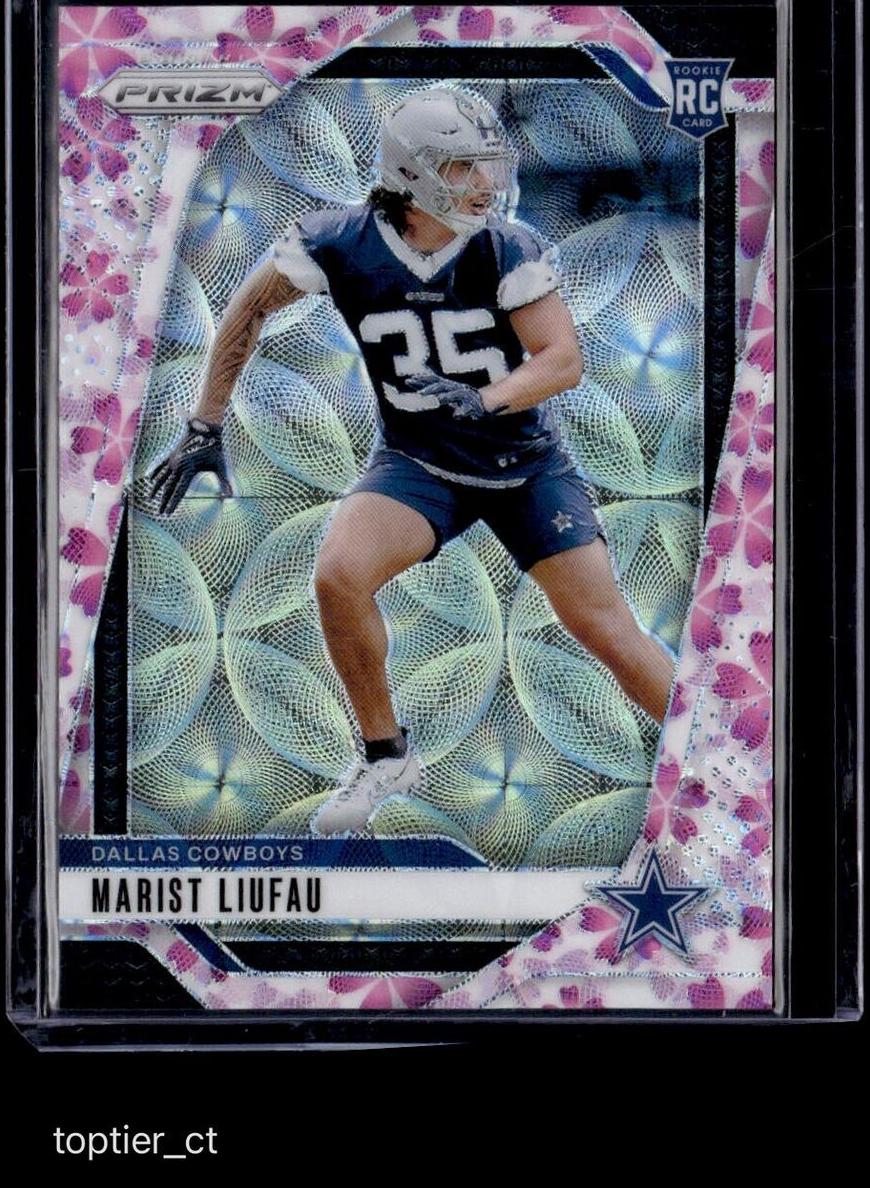 2024 Panini Prizm Football Choice Cherry Blossom Marist Liufau #372