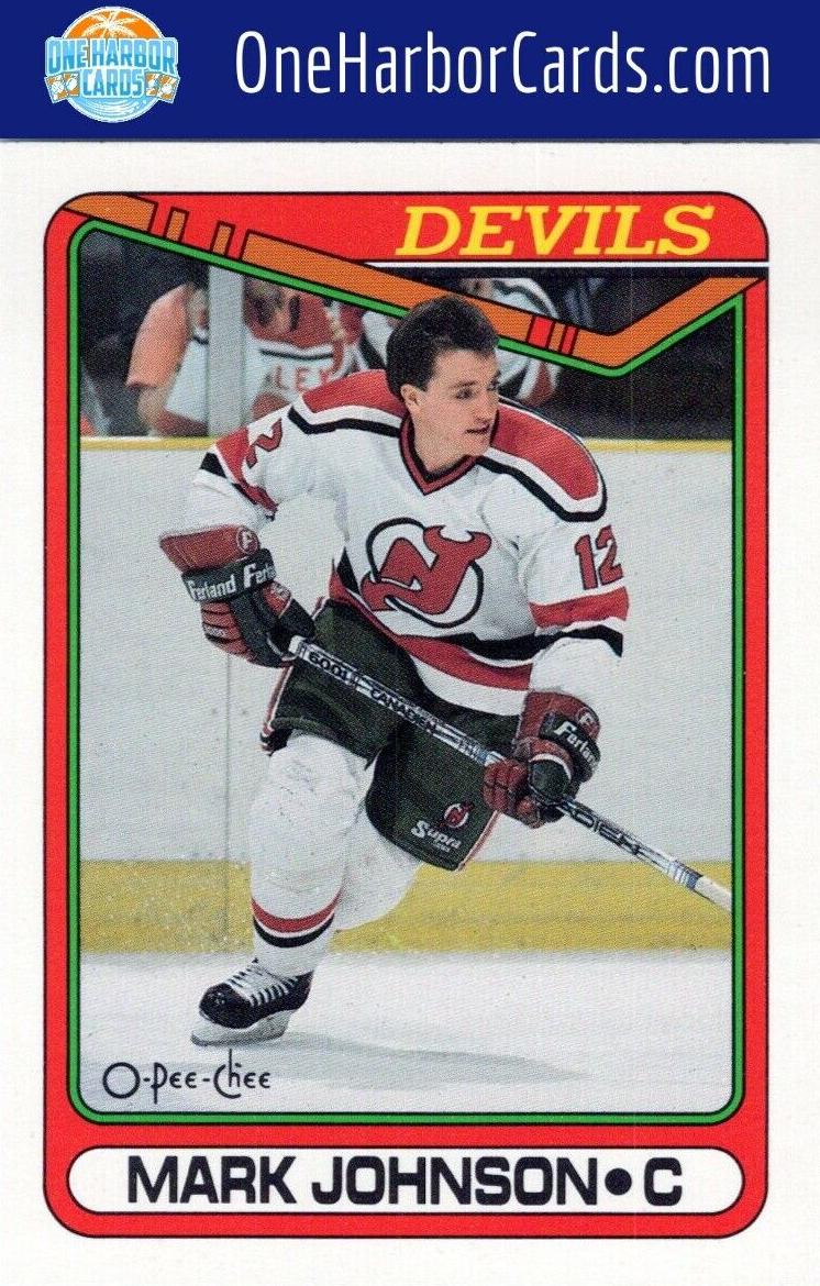 1990 O-Pee-Chee Hockey Mark Johnson #178