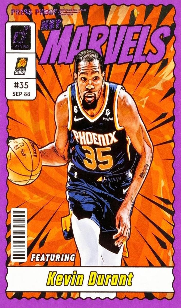 2023 Panini Donruss Basketball Press Proof Purple Kevin Durant #19