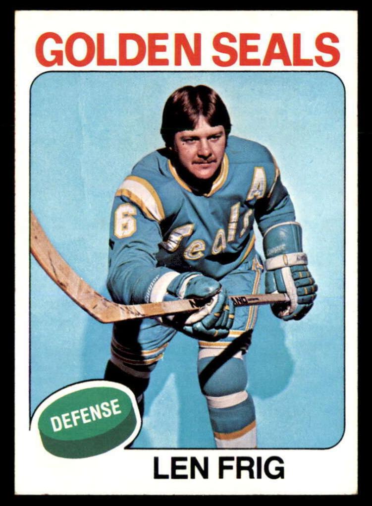1975 Topps Hockey Len Frig #174