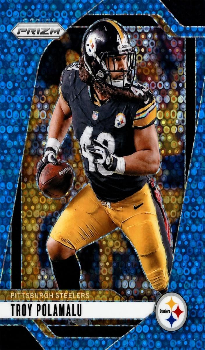 2024 Panini Prizm Football No Huddle Blue Troy Polamalu #248