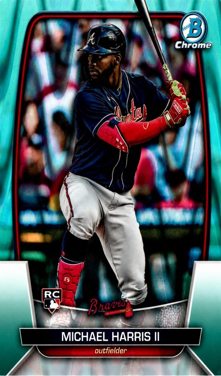 2023 Bowman Chrome Baseball Aqua Raywave Michael Harris II #31 PSA 9