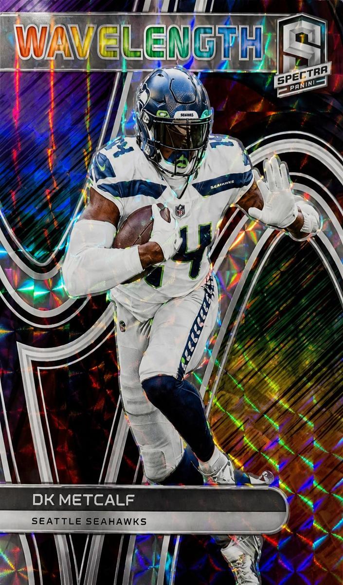 2022 Panini Spectra Football Interstellar DK Metcalf #WVE-14 PSA 8.5