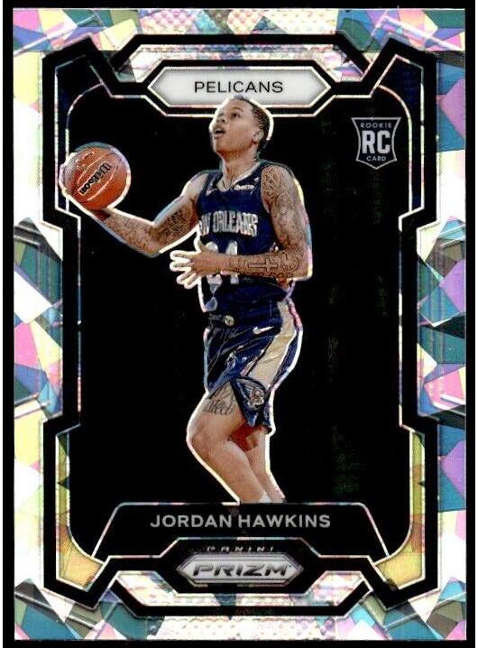 2023 Panini Prizm Basketball Ice Jordan Hawkins #130 PSA 8.5