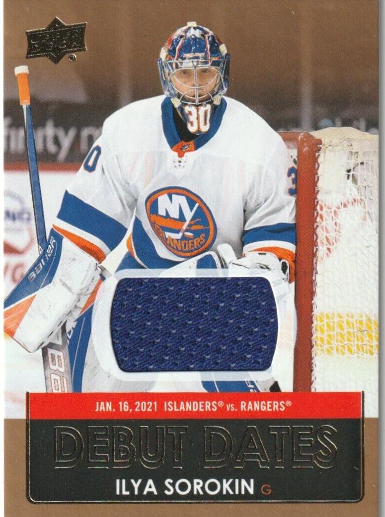 2021 Upper Deck Hockey Ilya Sorokin #DD-22 PSA 9