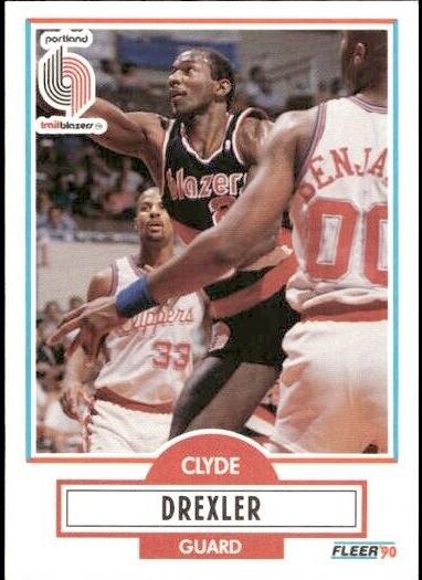 1990 Fleer Basketball Clyde Drexler #154 PSA 9