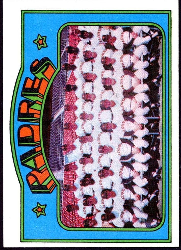 1972 Topps Baseball San Diego Padres Team #262