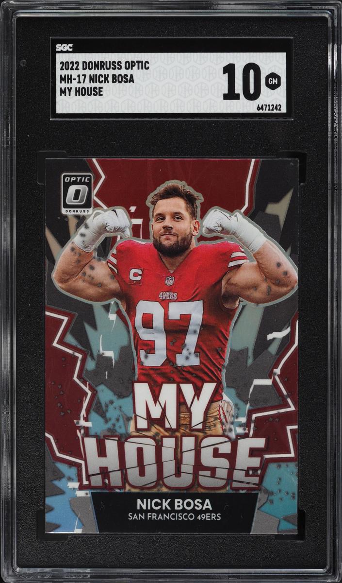 2022 Donruss Optic Football Nick Bosa #MH-17 SGC 10