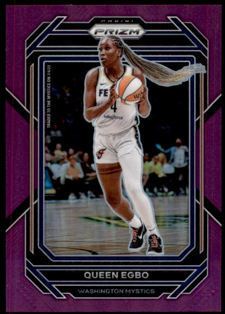 2023 Panini Prizm WNBA Basketball Purple Queen Egbo #78