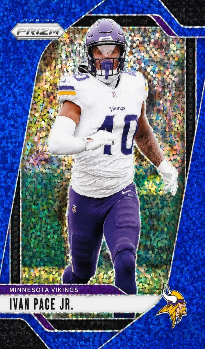 2024 Panini Prizm Football Blue Sparkle Ivan Pace Jr. #189