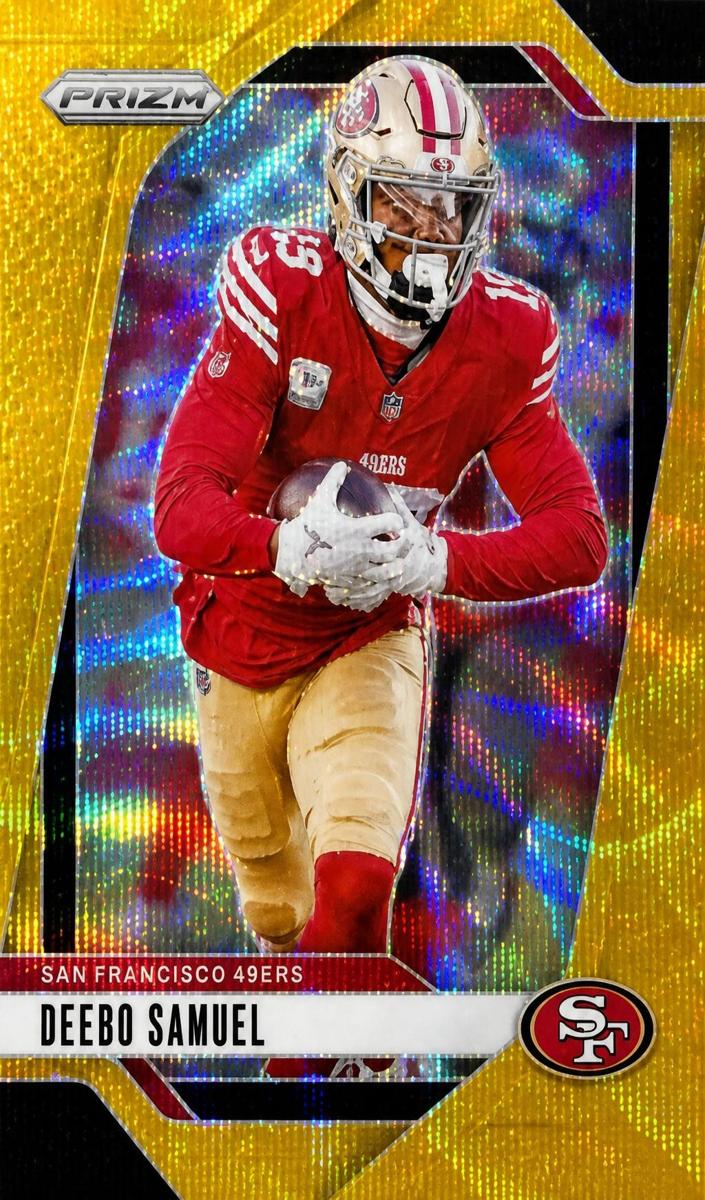 2024 Panini Prizm Football Gold Deebo Samuel #252 PSA 7.5