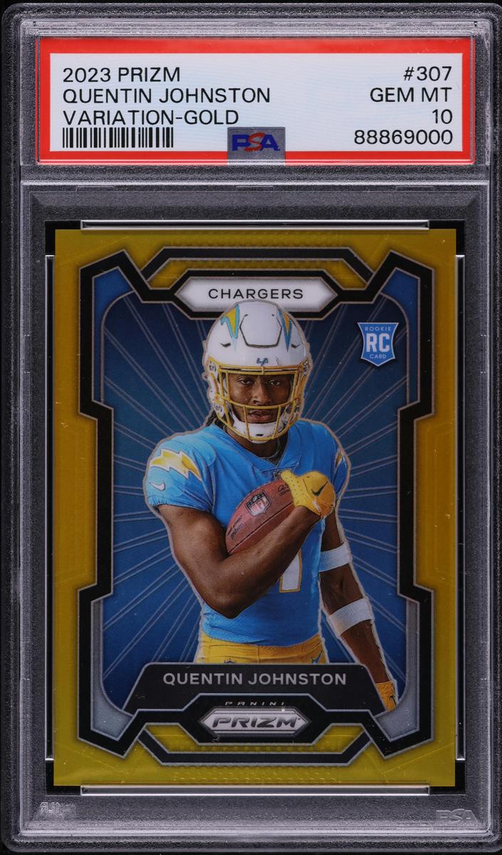 2023 Panini Prizm Football Gold Quentin Johnston #307