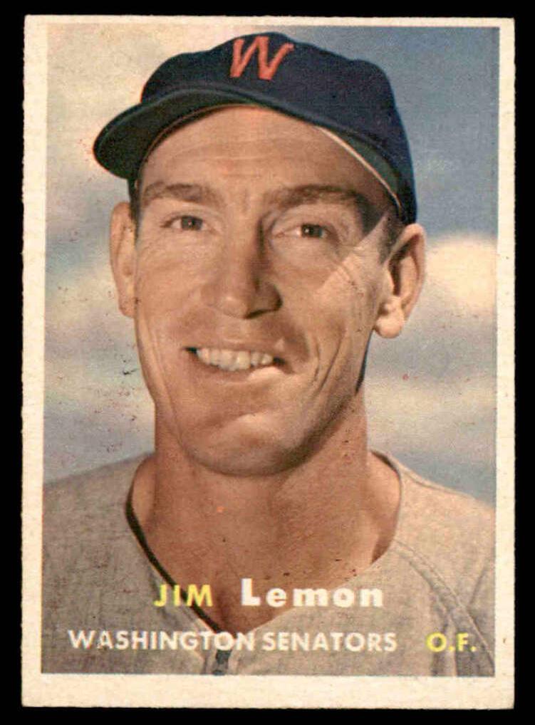 1957 Topps Baseball Jim Lemon #57