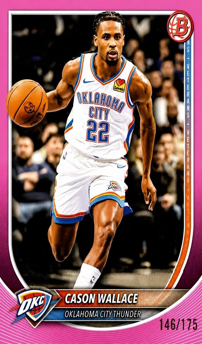2025 Bowman Basketball Pink Border Cason Wallace #185