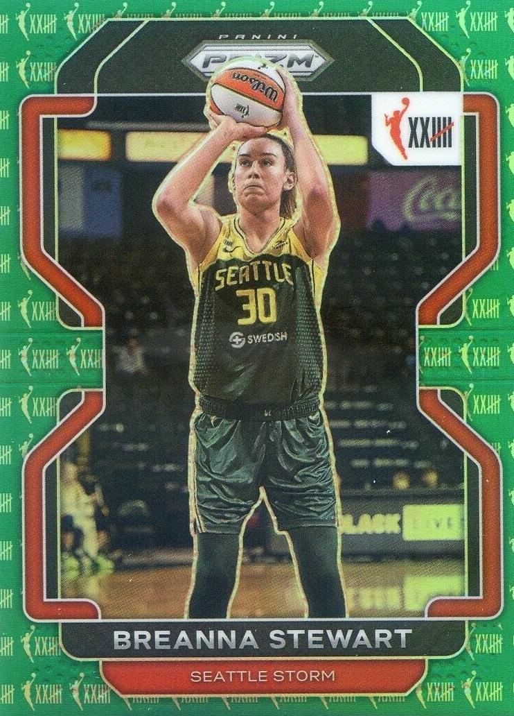 2022 Panini Prizm WNBA Basketball Green Breanna Stewart #175