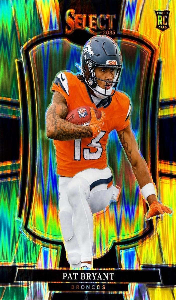2025 Panini Select Football Green and Yellow Shock Pat Bryant #112