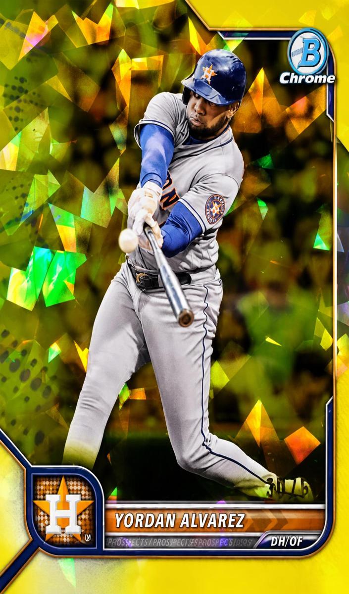 2022 Bowman Chrome Sapphire Baseball Yellow Yordan Alvarez #36