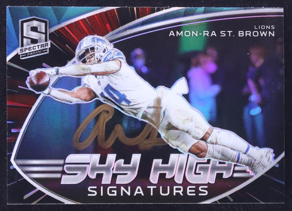 2022 Panini Spectra Football Hyper Amon-Ra St. Brown #SKS-AST
