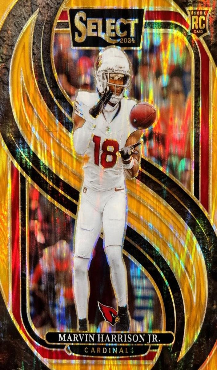 2024 Panini Select Football Orange Shock Marvin Harrison Jr. #115
