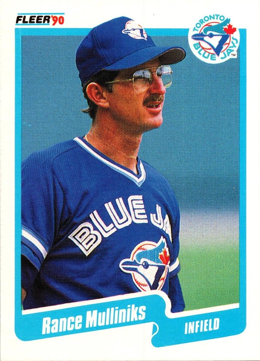 1990 Fleer Baseball Rance Mulliniks #91