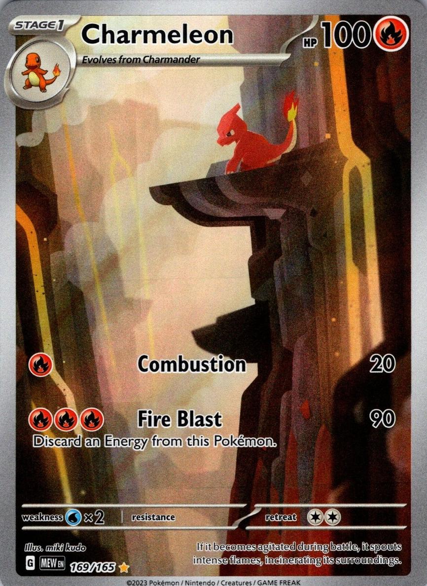 2023 Pokemon Scarlet & Violet 151 Charmeleon #169 PSA 9