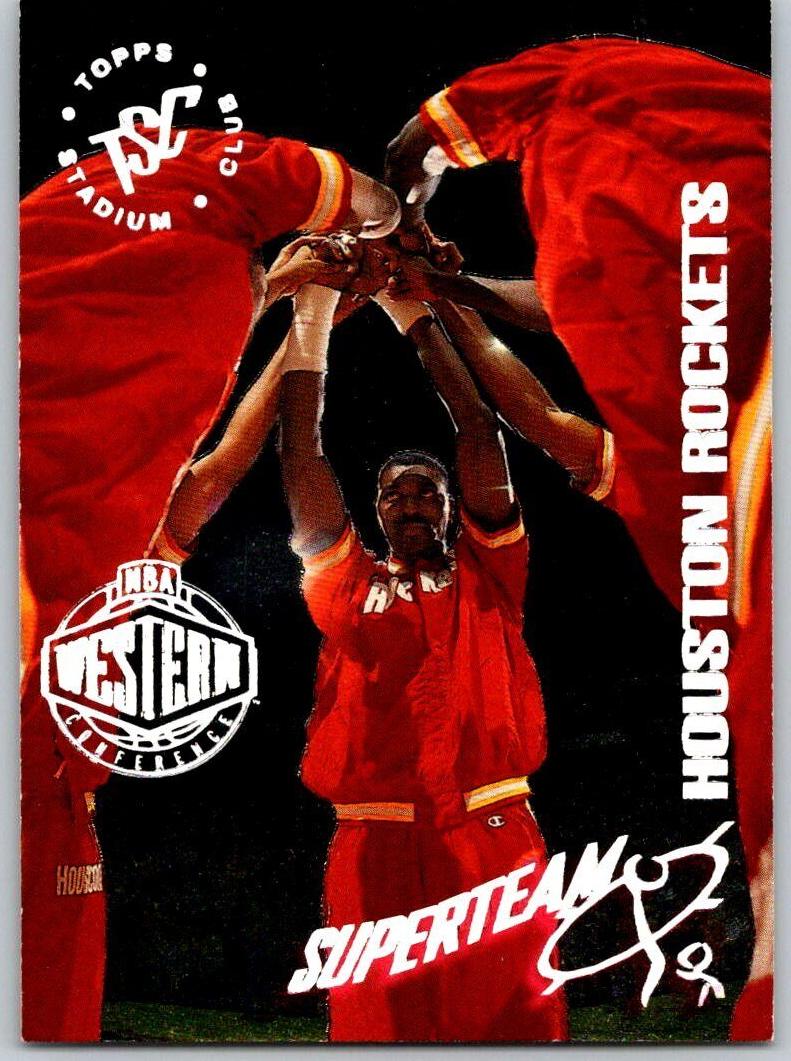 1994 Topps Stadium Club Basketball Hakeem Olajuwon #10 CGC 8