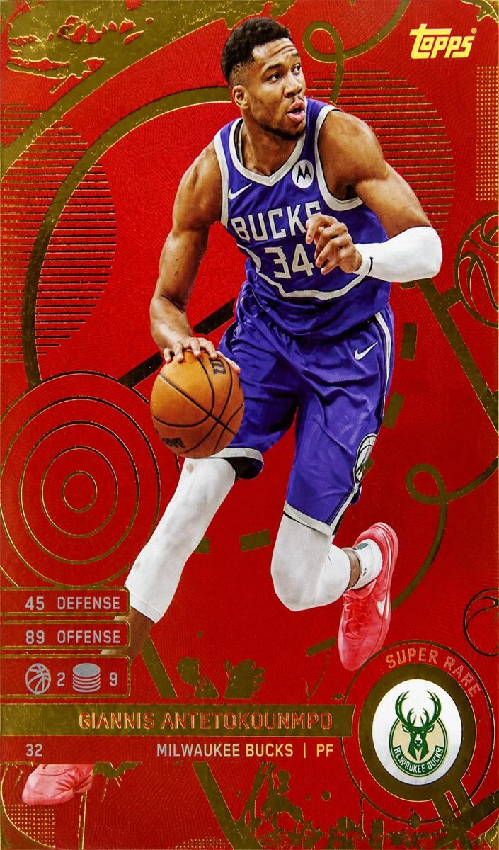 2025 Topps Match Attax Basketball Super Rare Giannis Antetokounmpo #32