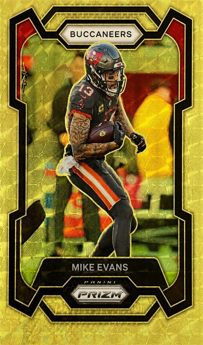 2023 Panini Prizm Football Gold Vinyl Mike Evans #279 PSA 9