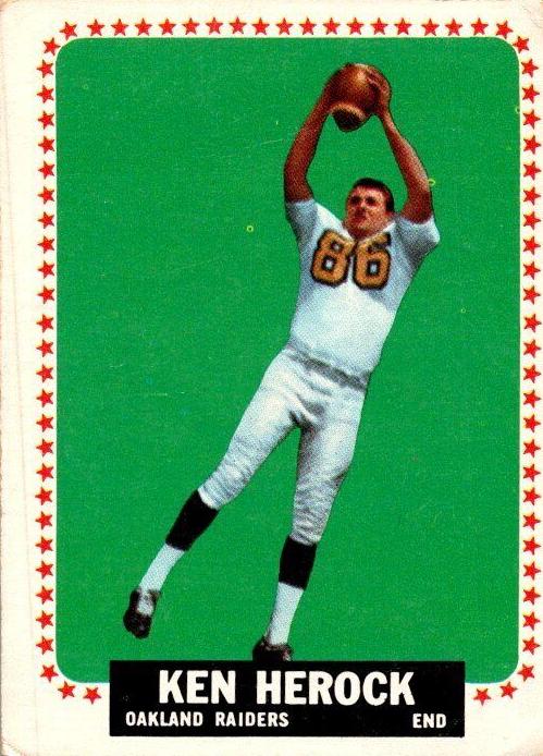1964 Topps Football Ken Herock #141 PSA 8