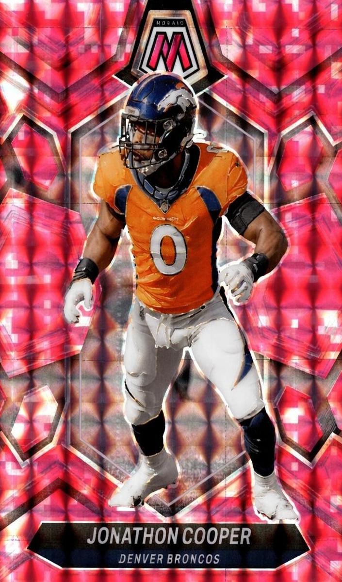 2024 Panini Mosaic Football Camo Pink Jonathon Cooper #68