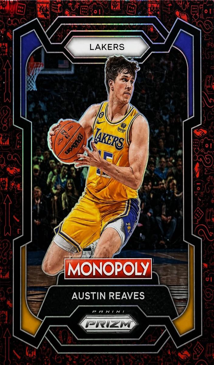 2023 Panini Prizm Monopoly Basketball Monopoly Red Pattern Austin Reaves #42