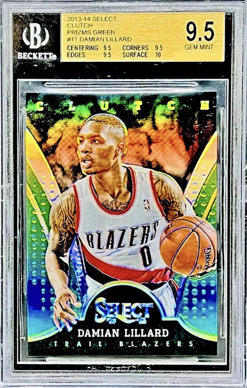 2013 Panini Select Basketball Green Damian Lillard #11