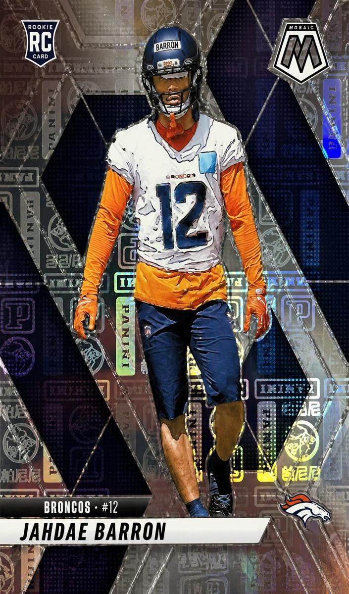 2025 Panini Mosaic Football Silver Knight Jahdae Barron #361