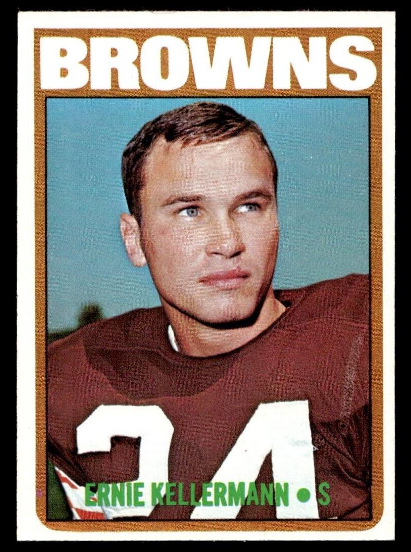 1972 Topps Football Ernie Kellerman #162