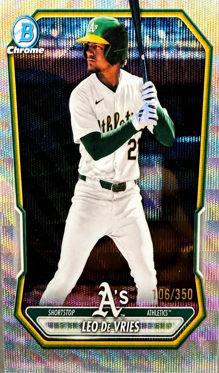2026 Bowman Baseball Wave Refractor Leo De Vries #BCP-63