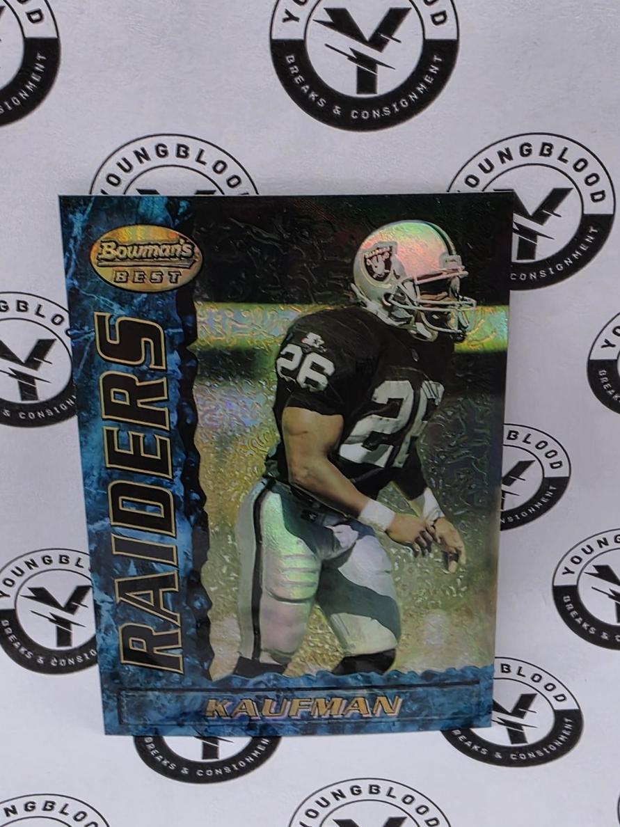 1995 Bowman's Best Football Refractor Napoleon Kaufman #18