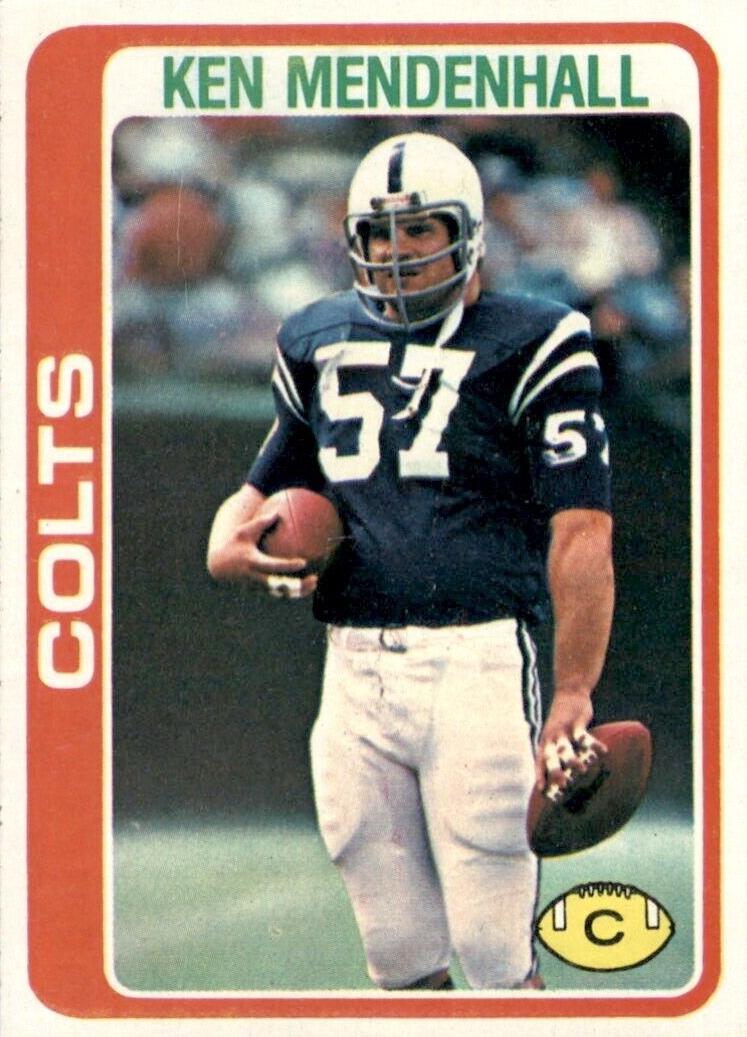 1978 Topps Football Ken Mendenhall #241 PSA 9