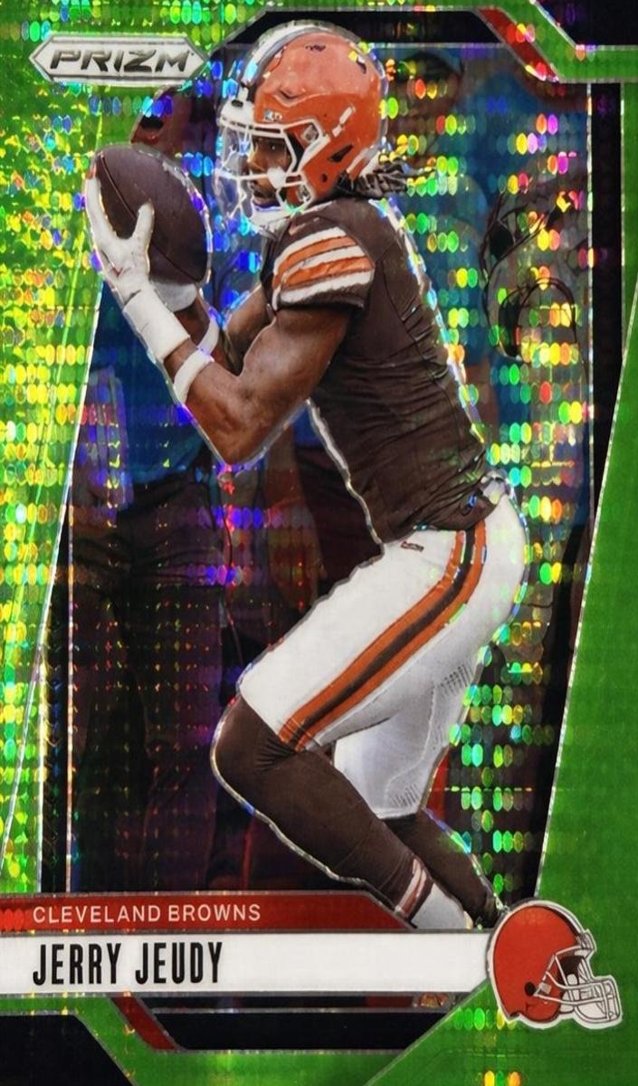 2024 Panini Prizm Football Neon Green Pulsar Jerry Jeudy #67