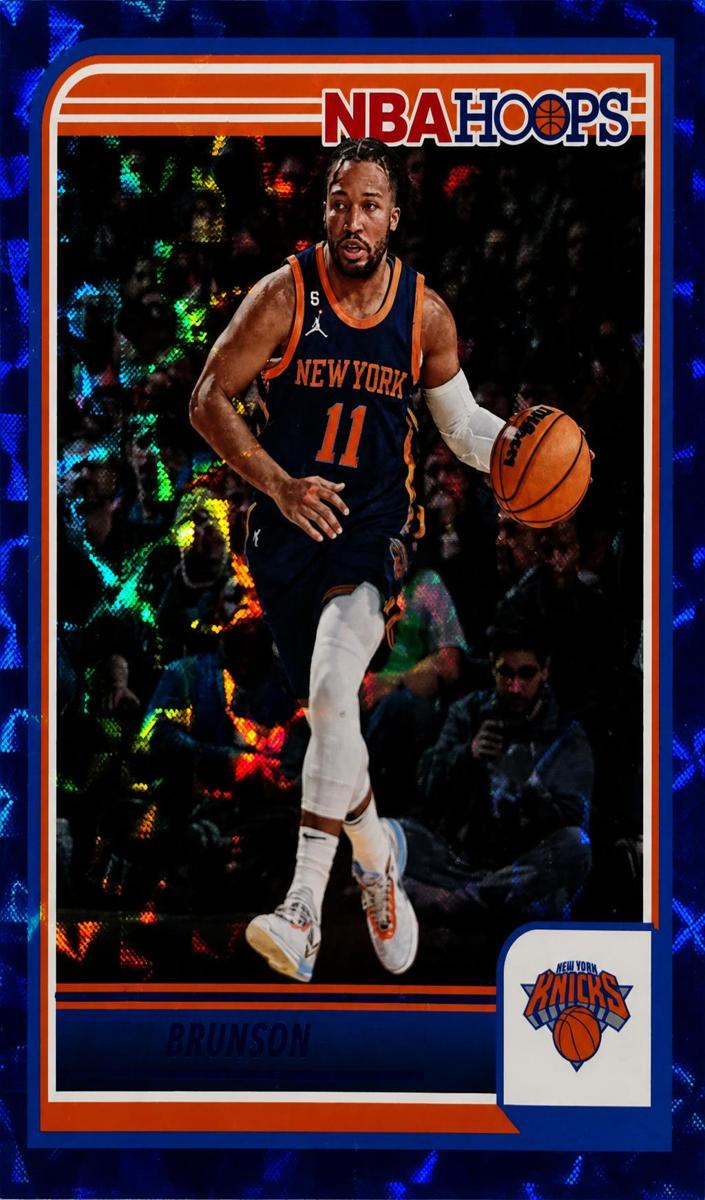 2023 Panini Hoops Basketball Hyper Blue Jalen Brunson #65