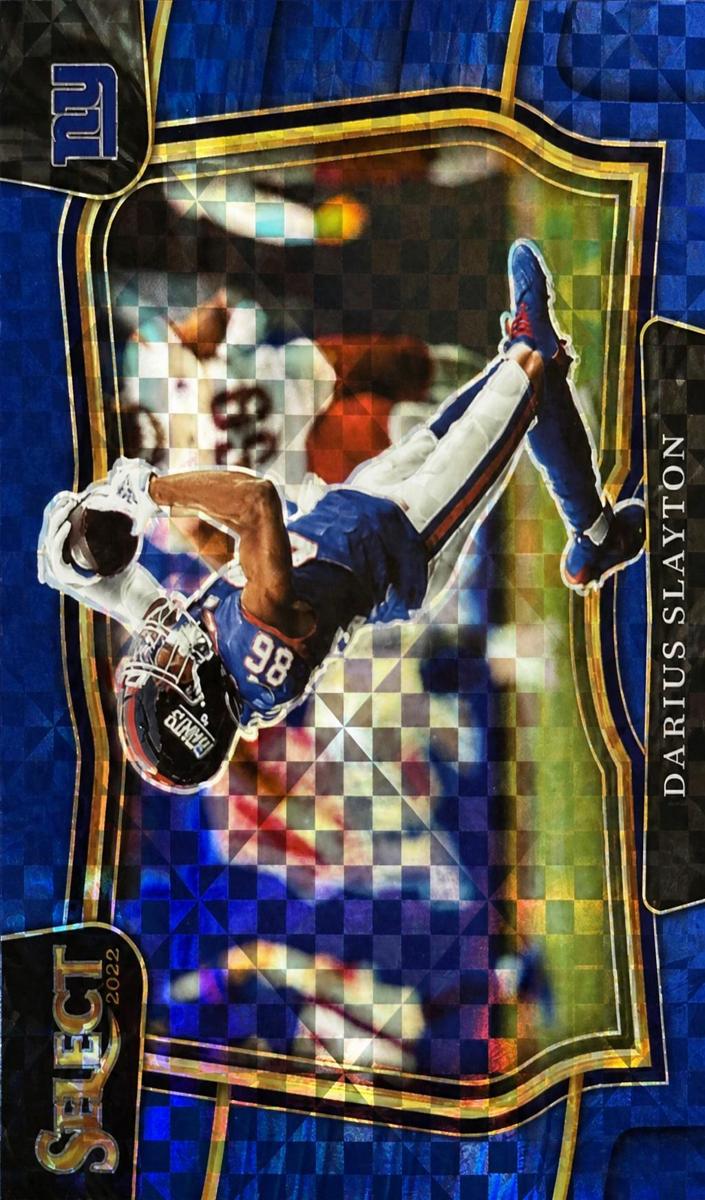 2022 Panini Select Football Blue Prizm Darius Slayton #434