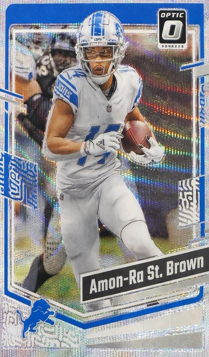 2023 Donruss Optic Football Wave Amon-Ra St. Brown #59