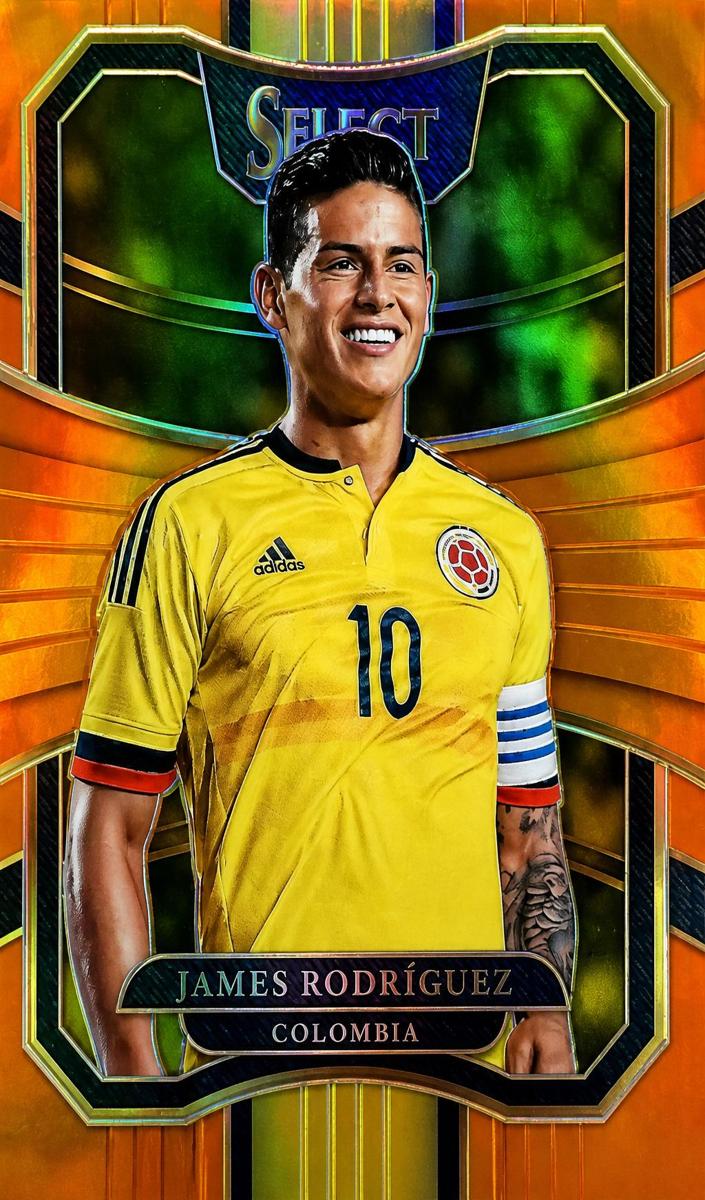 2017 Panini Select Soccer Orange James Rodriguez #80