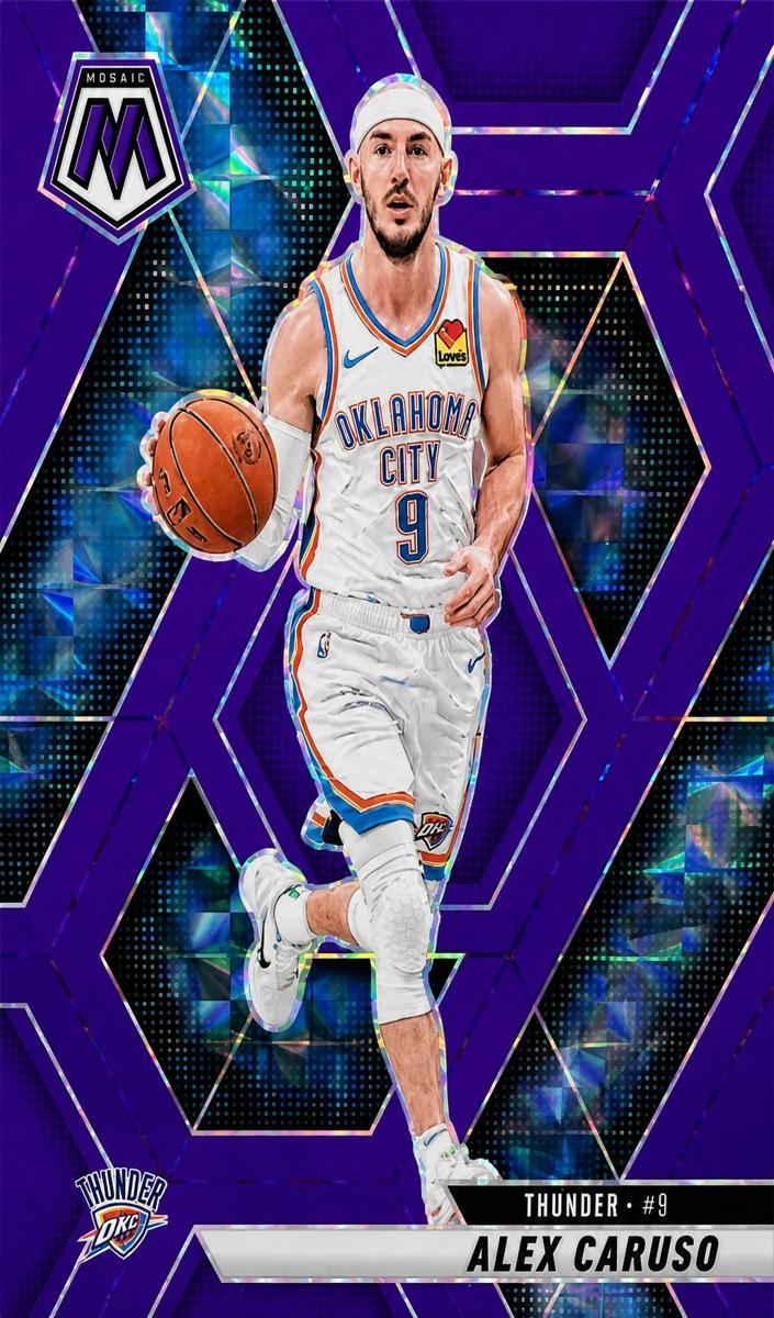 2024 Panini Mosaic Basketball Purple Fluorescent Alex Caruso #182 PSA 9