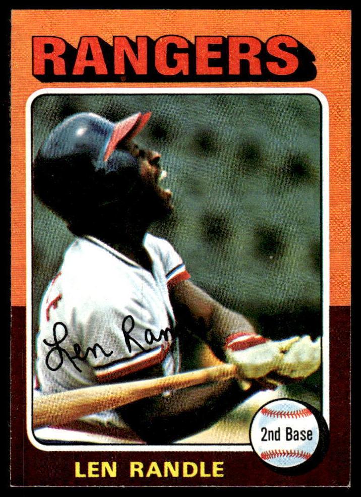 1975 Topps Mini Baseball Len Randle #259 SGC 7.5