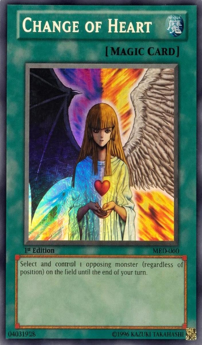 2002 Yu-Gi-Oh! Metal Raiders 1st Edition Change of Heart #MRD-060 PSA 9