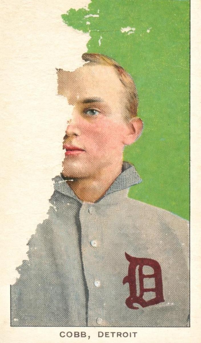 1909-11 T206 Baseball Portrait - Green Background Ty Cobb #NNO
