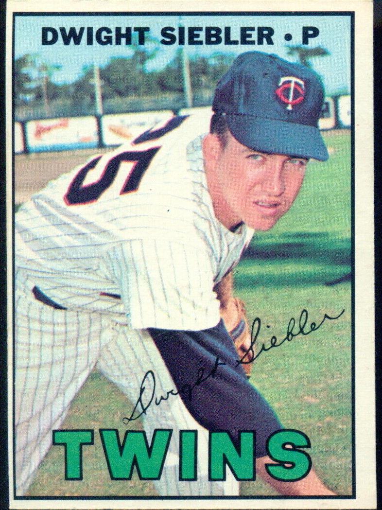 1967 Topps Baseball Dwight Siebler #164 PSA 7