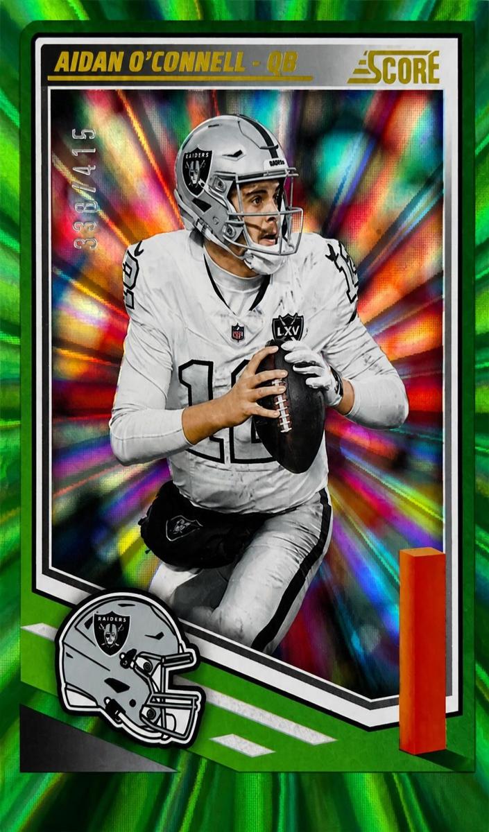 2025 Panini Score Football Spokes Aidan O'Connell #52