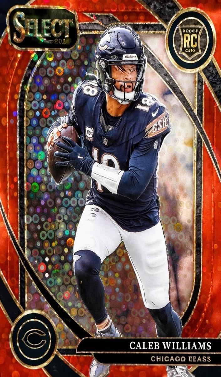 2024 Panini Select Football Red Disco Caleb Williams #216 PSA 9